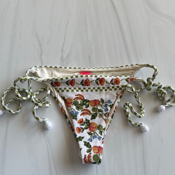 Farm Rio Banana Vitamin Side Tie Bikini Bottom - Picture 4 of 6